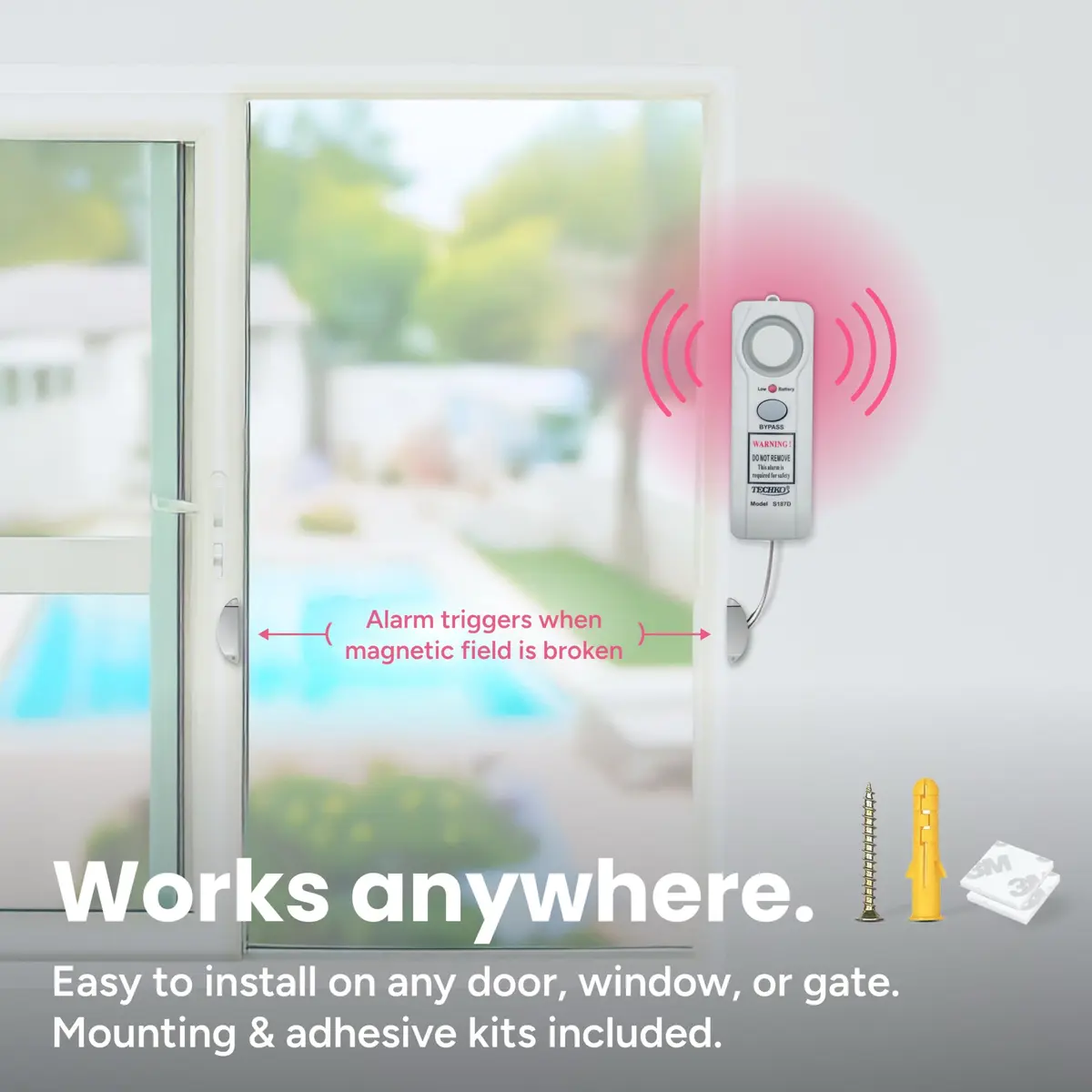 TECHKO S187D Safe Pool Alarm | UL 2017 Compliant, Weatherproof, Child Safety (70-120 chars) - view 3