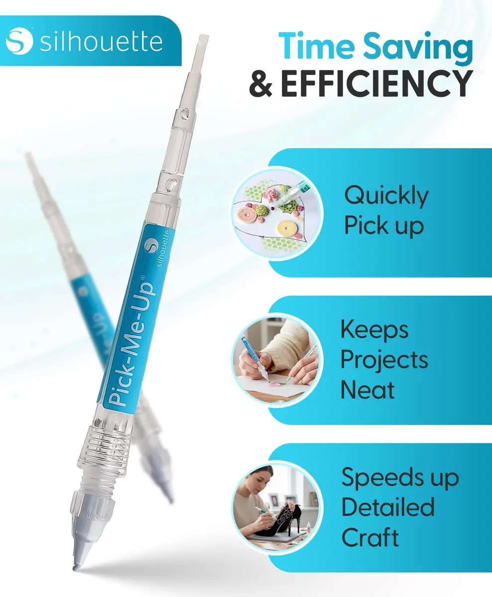 Silhouette America Pick Me Up Tool for Rhinestones & Craft Pieces | 7 inch (17.8 cm) Tacky Gem Picker - view 6