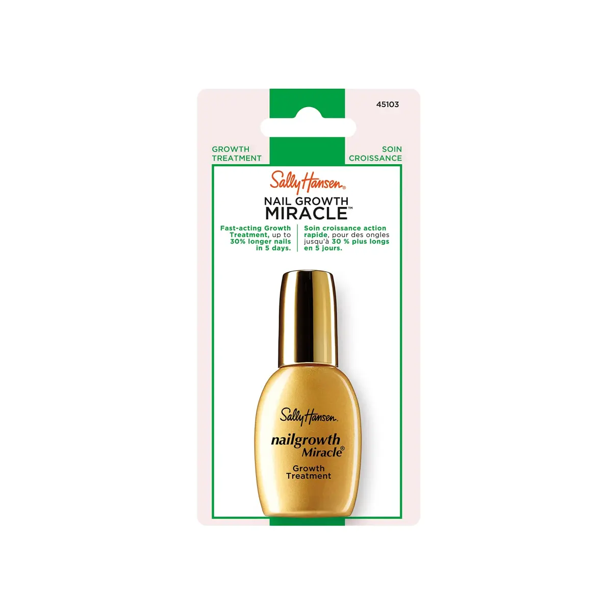 Sally Hansen Nailgrowth Miracle Growth Treatment 13ml (0.45 Fl Oz) | Professional Strength for Speedy Nail Growth - main product image