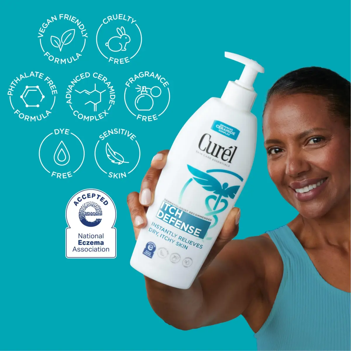 Curel Itch Defense Calming Body Lotion 591ml (20 Fl Oz) | Dermatologist Recommended for Dry, Itchy Skin - view 3