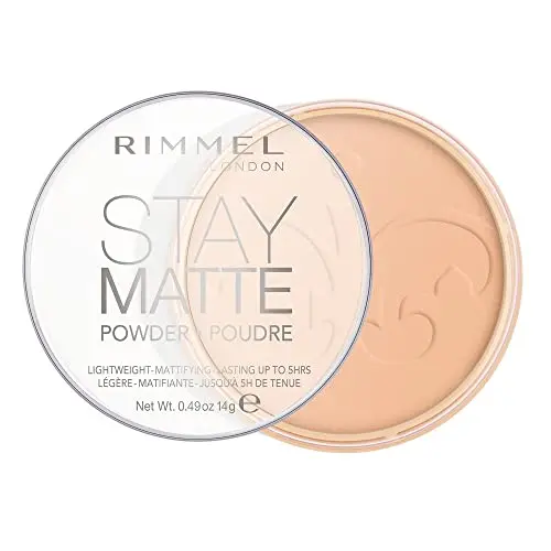 Rimmel Stay Matte Pressed Powder Warm Beige 0.49oz | Natural, Long-Wearing Matte Finish - main product image
