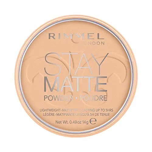 Rimmel Stay Matte Pressed Powder Warm Beige 0.49oz | Natural, Long-Wearing Matte Finish - view 2