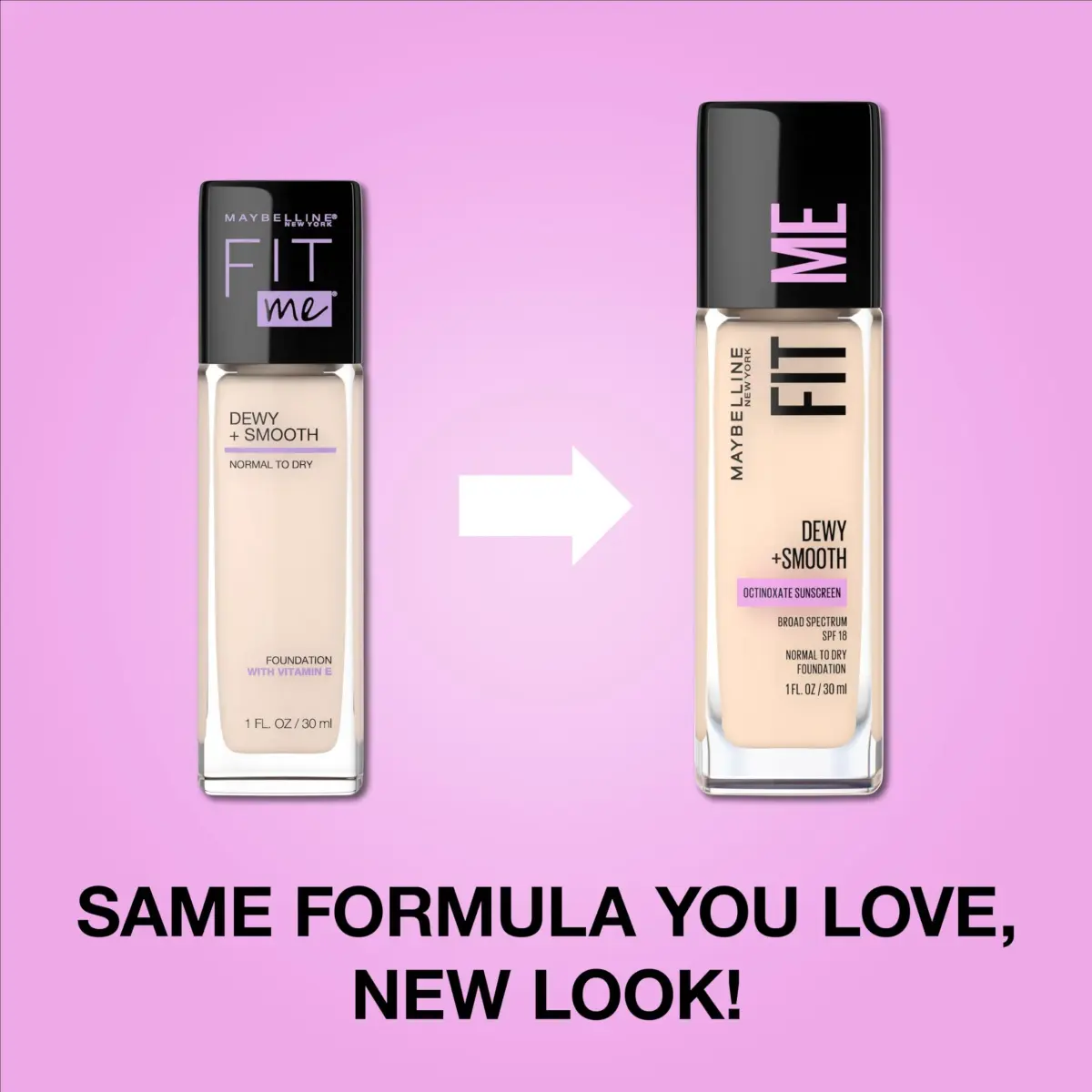 Maybelline Fit Me Dewy + Smooth Foundation - 210 Sandy Beige, 29.57ml | Hydrating Luminous Finish - view 2