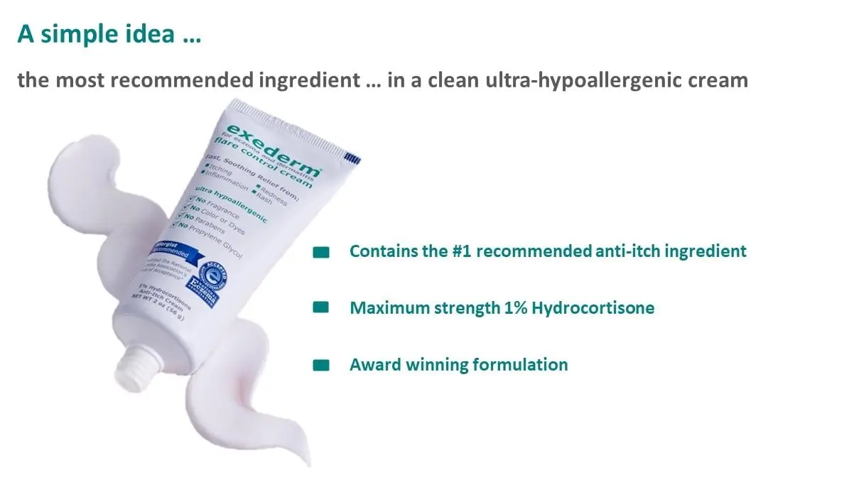 Exederm Flare Control Hydrocortisone Cream for Eczema & Dermatitis 2oz | Fast-Relief for Sensitive Skin - view 6