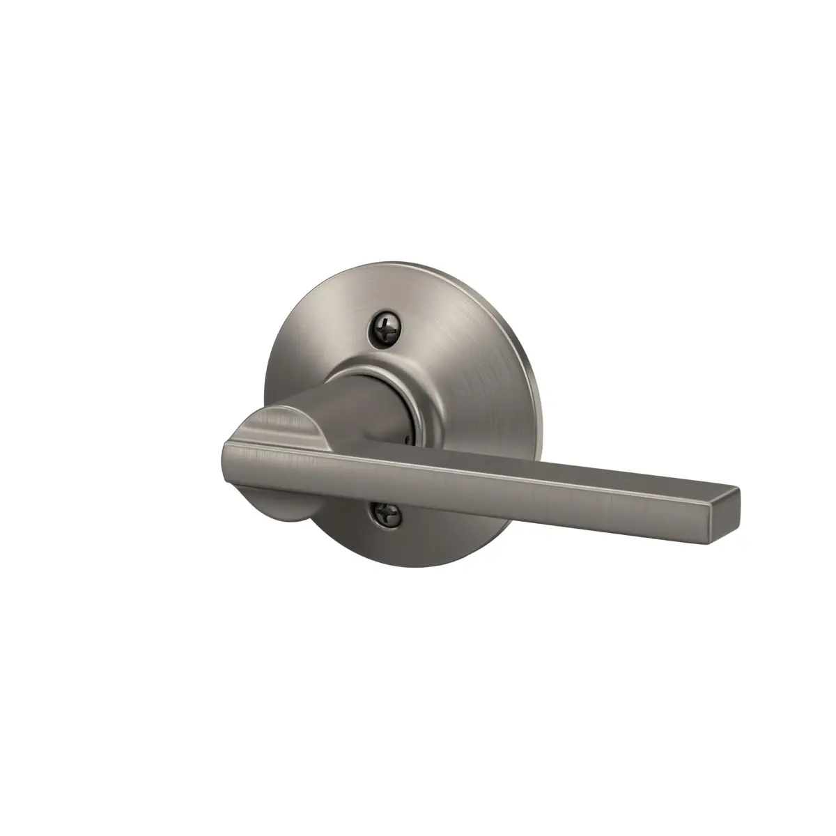 SCHLAGE Latitude Dummy Door Handle, Satin Nickel (Zinc) | Reversible, Decorative Pull - view 3