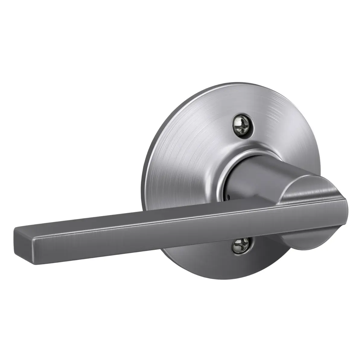 SCHLAGE Latitude Non-Turning Dummy Door Handle, Satin Chrome | Decorative Pull for Doors - main product image