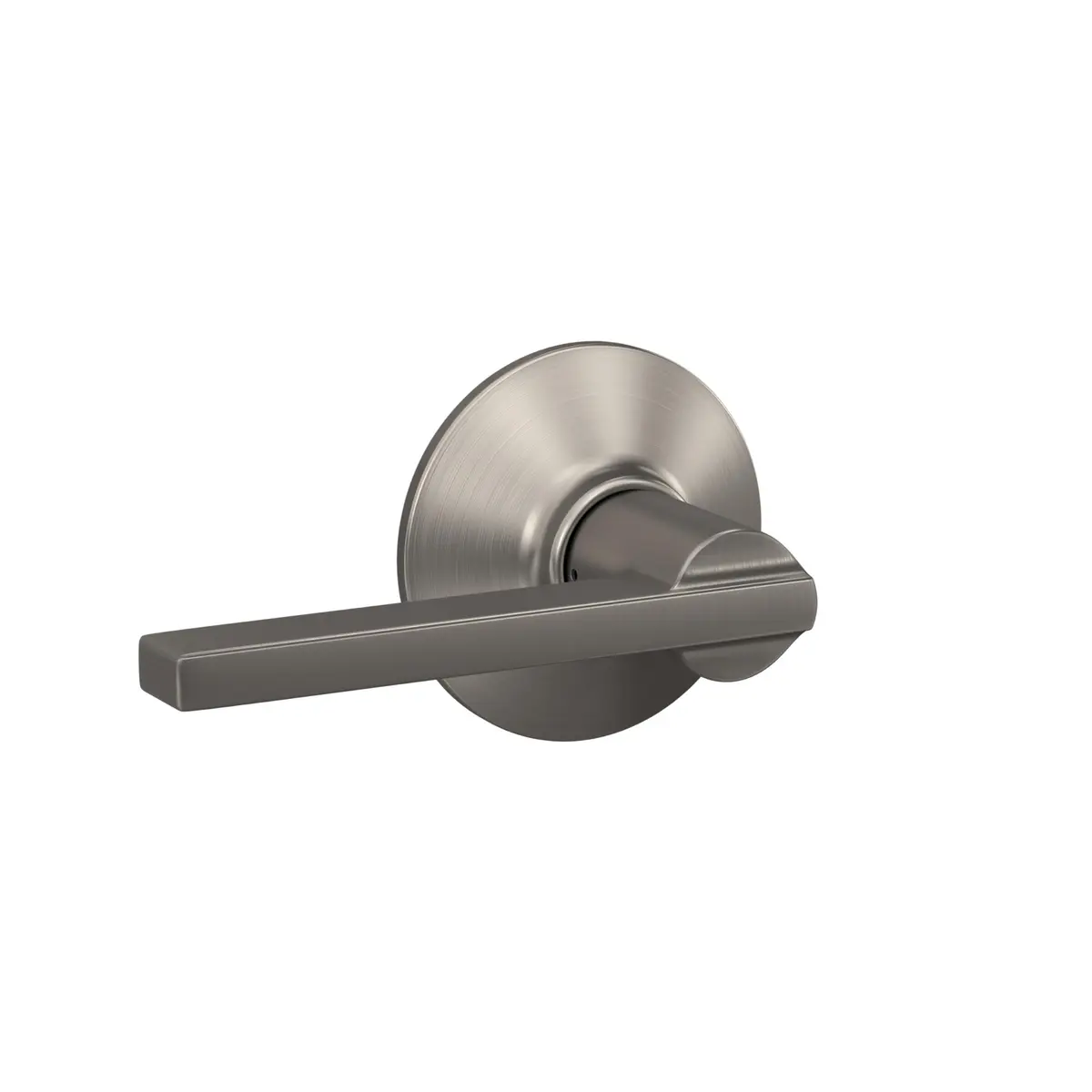 SCHLAGE Latitude Hall/Closet Passage Door Handle Lever, Satin Nickel, 2.5 inches (6.35 cm) Length | Grade 2 BHMA Certified - view 2