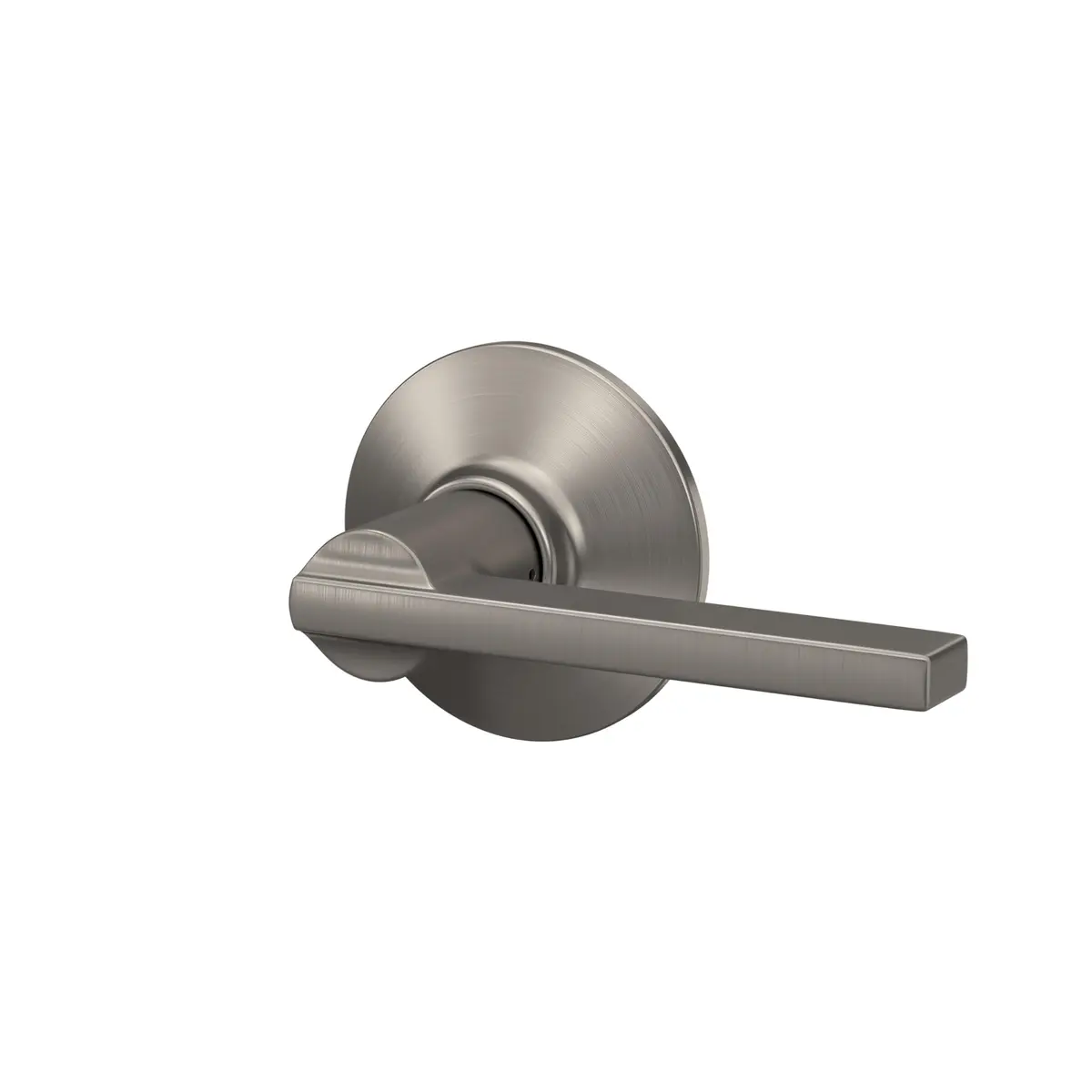 SCHLAGE Latitude Hall/Closet Passage Door Handle Lever, Satin Nickel, 2.5 inches (6.35 cm) Length | Grade 2 BHMA Certified - view 3