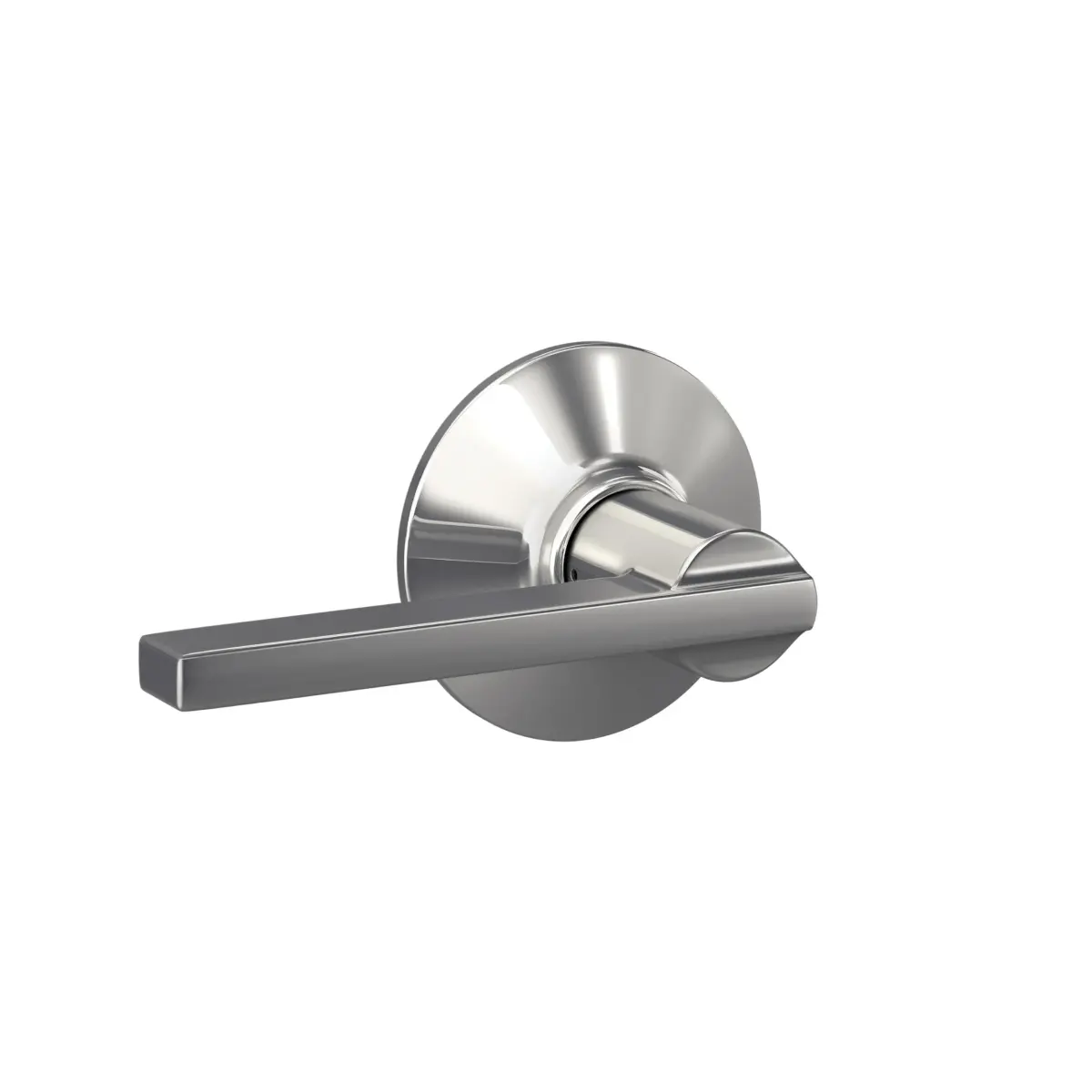 SCHLAGE Latitude Hall/Closet Passage Door Handle, Reversible, Bright Chrome (1-Pack) - view 2