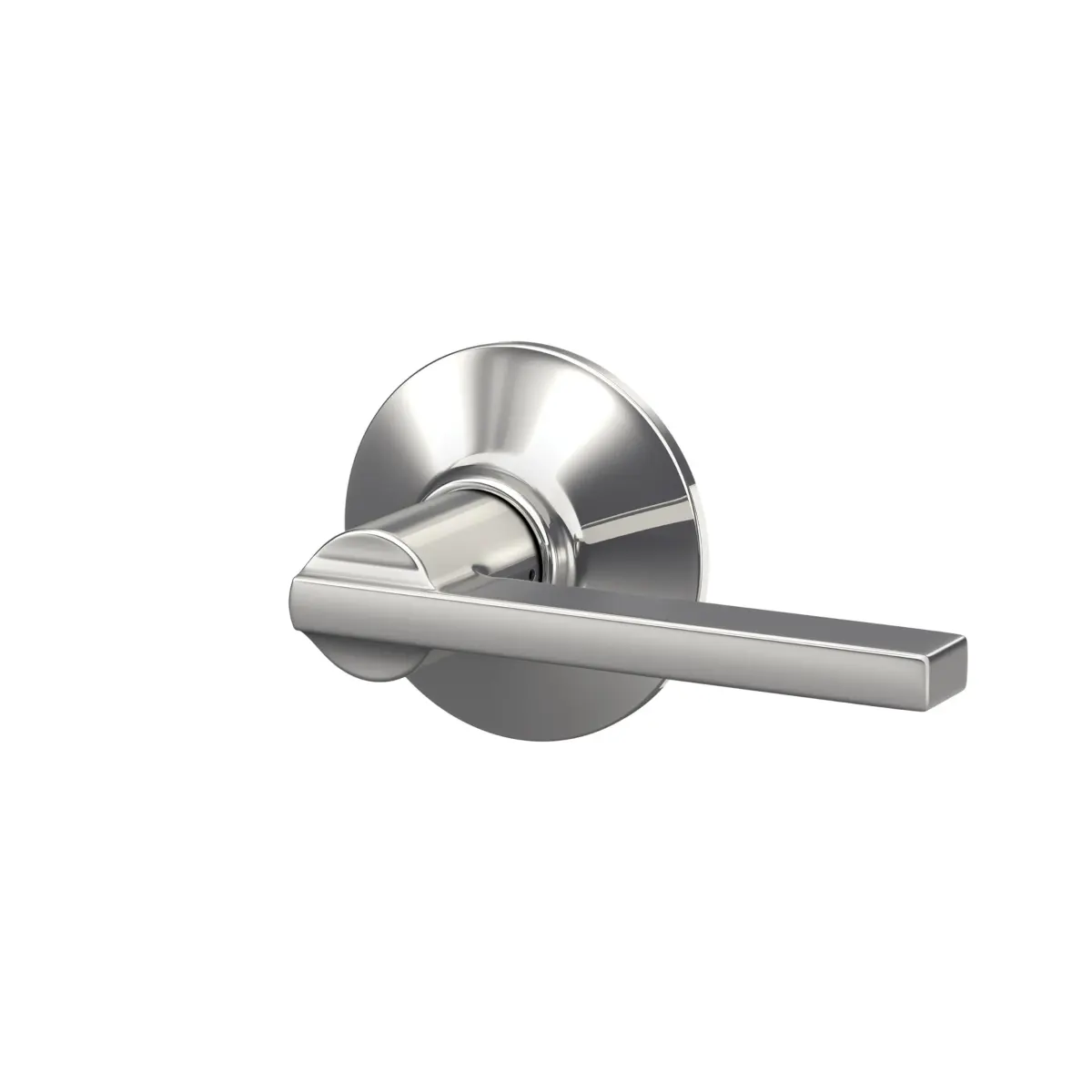 SCHLAGE Latitude Hall/Closet Passage Door Handle, Reversible, Bright Chrome (1-Pack) - view 3