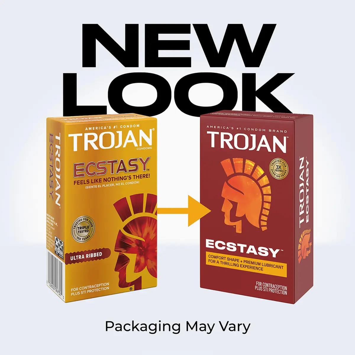 Trojan Ultra Ribbed Ecstasy Lubricated Condoms 26 Count | Dual Lubricant for Enhanced Sensation - view 2