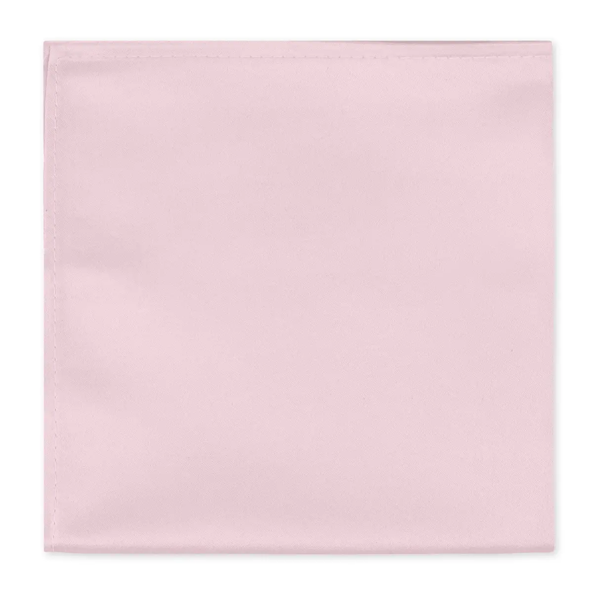 Jacob Alexander Men's Pocket Square Solid Color Handkerchief - Bridal | Satin Microfiber Finish, 12" x 12" - main product image
