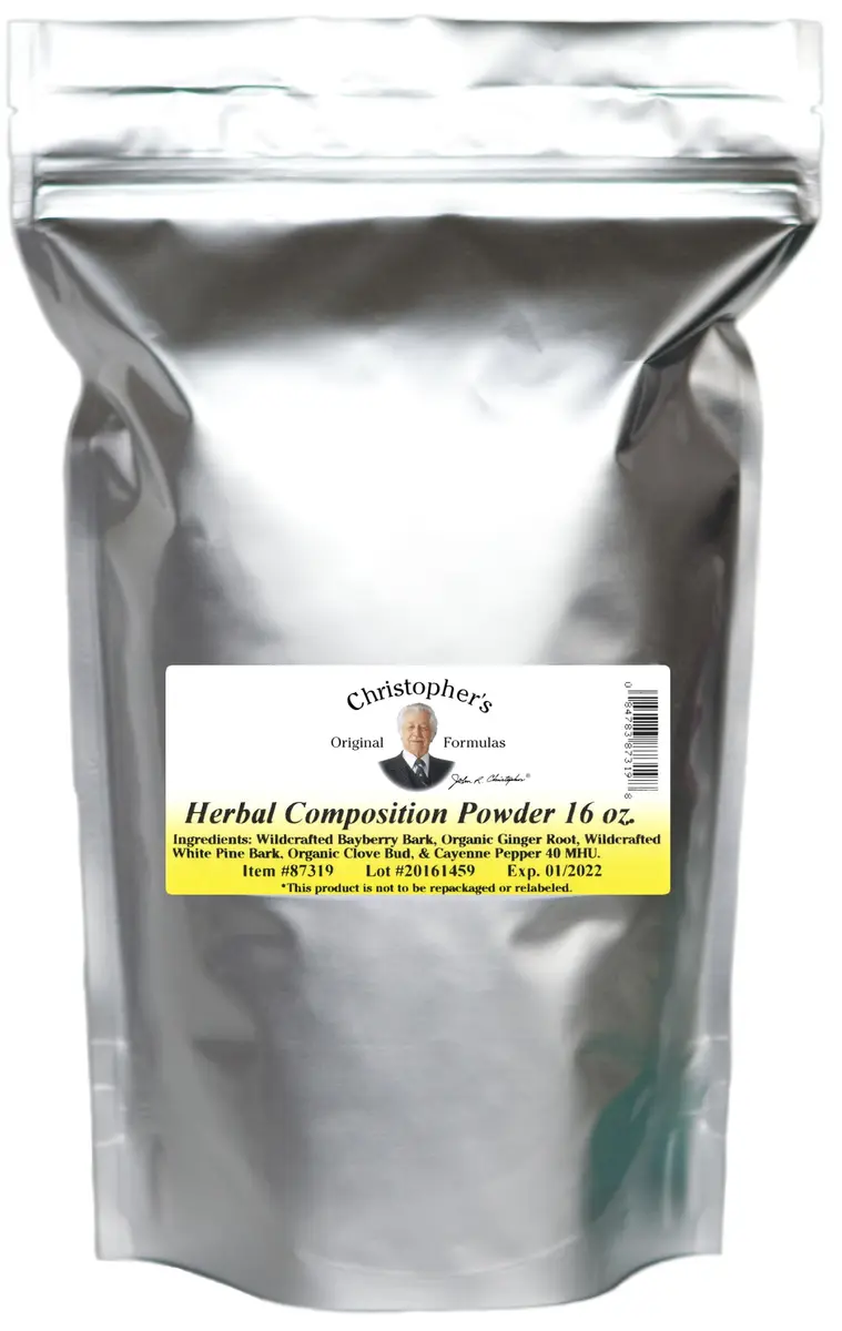 Christopher's Original Formulas Herbal Composition Powder 16 OZ | Herbal Powder for Baby Care & Skin Care - main product image