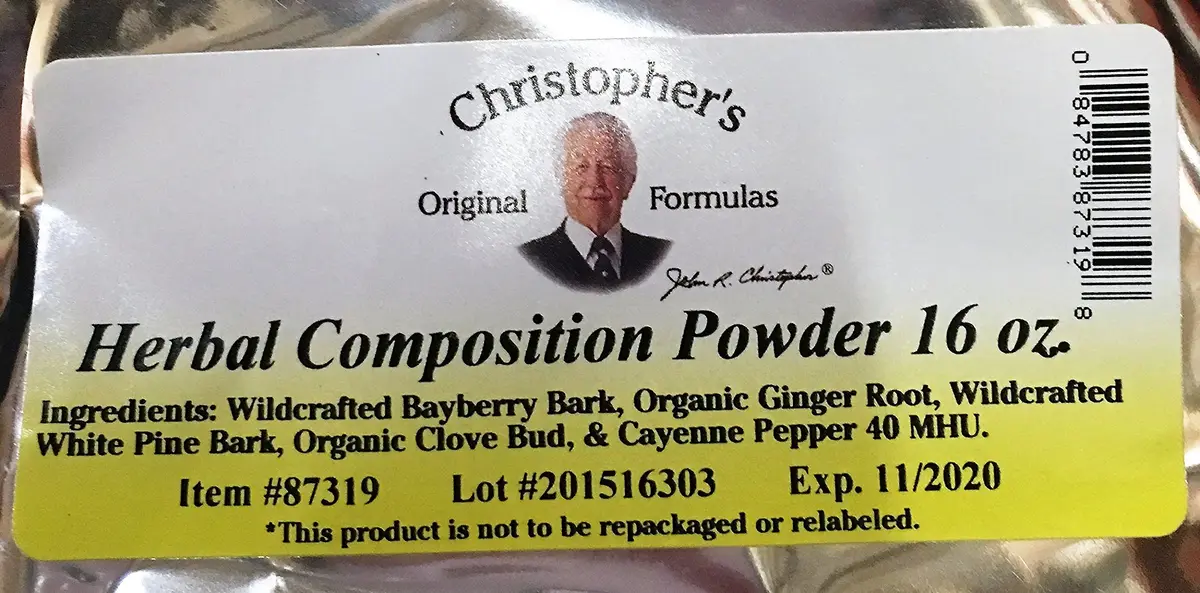 Christopher's Original Formulas Herbal Composition Powder 16 OZ | Herbal Powder for Baby Care & Skin Care - view 2