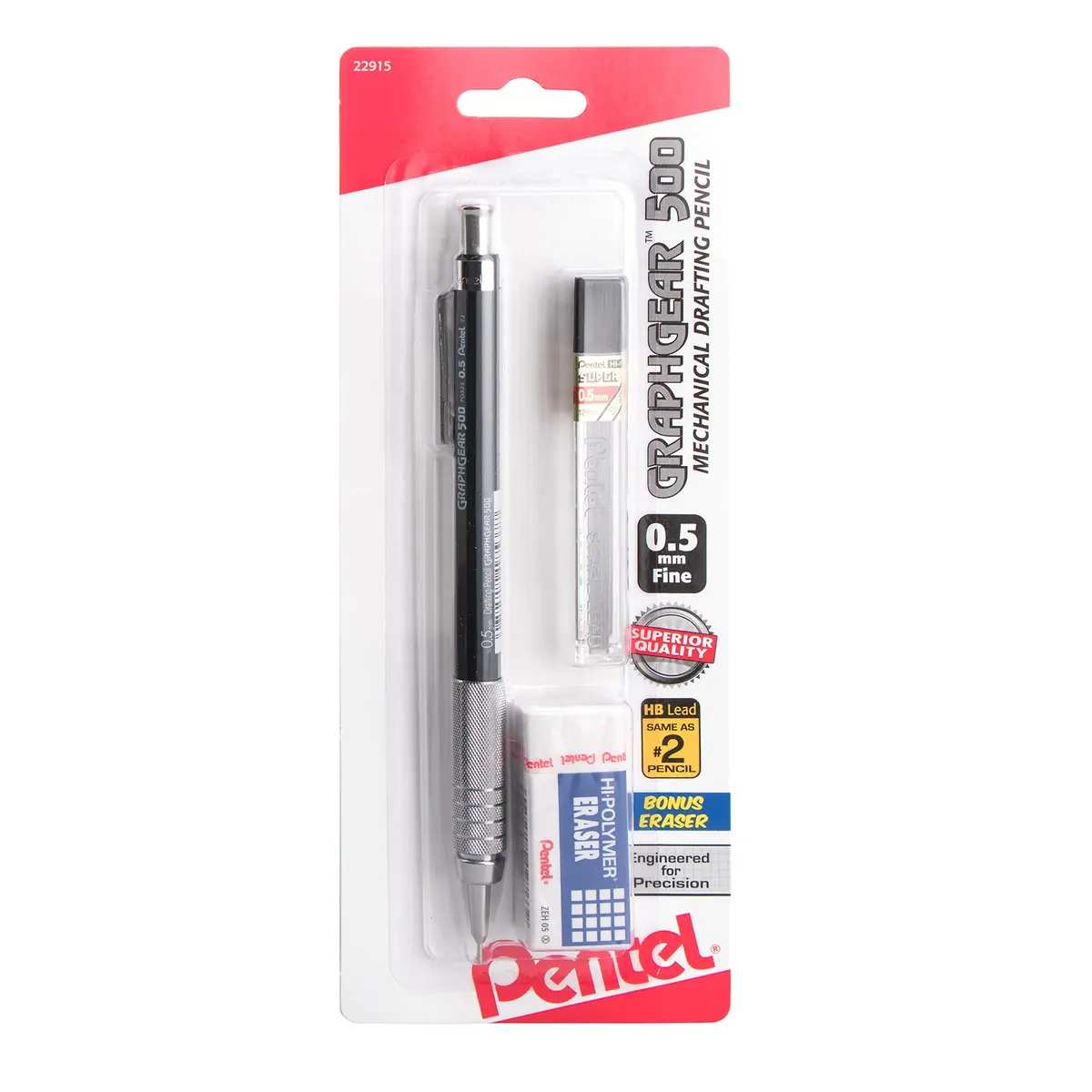 Pentel GraphGear 500 Mechanical Drafting Pencil 0.5mm | Engineering Drawing Precision - main product image
