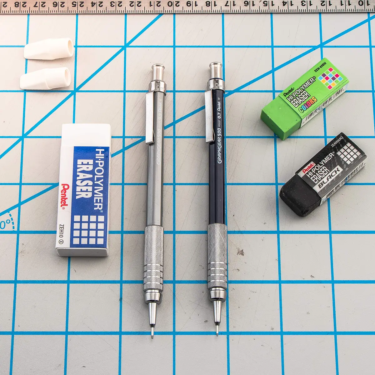 Pentel GraphGear 500 Mechanical Drafting Pencil 0.5mm | Engineering Drawing Precision - view 7