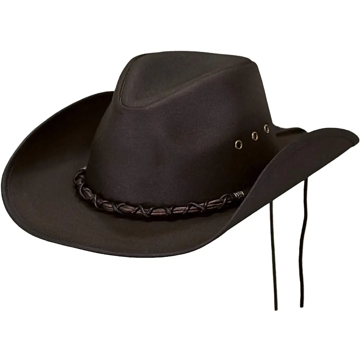 Outback Trading Company Men's 1484 Bootlegger Cotton Oilskin Hat Brown | UPF 50, Waterproof, Breathable - view 3