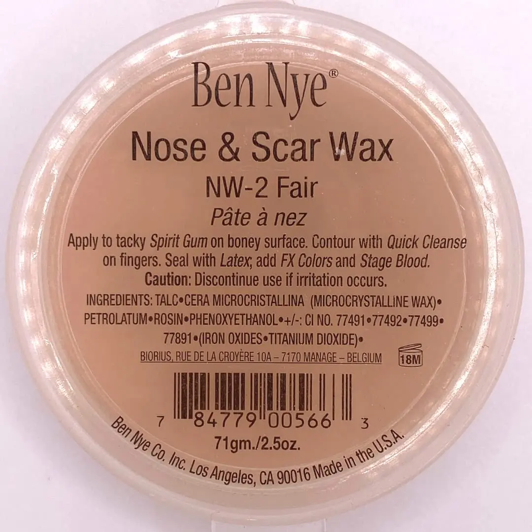 Ben Nye Nose and Scar Wax Fair 1 Ounce | Realistic Flesh Imitation for Makeup & Effects - view 3