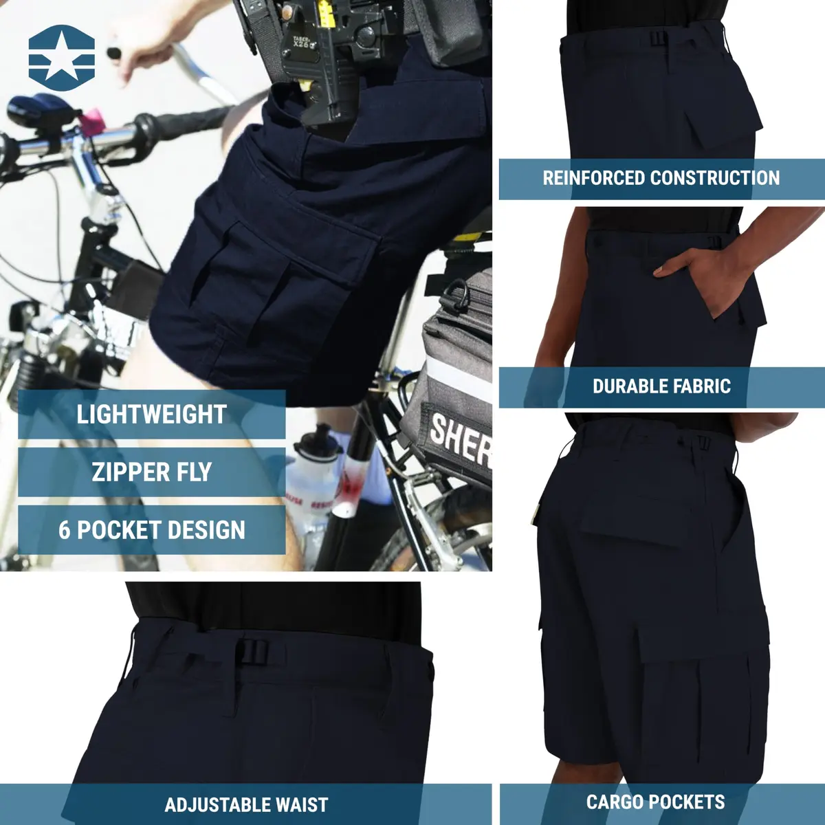 Propper Men's BDU Shorts Ripstop Fabric Cargo Shorts 10" Inseam Dark Navy XX-Large | Tactical Field Operations - view 5