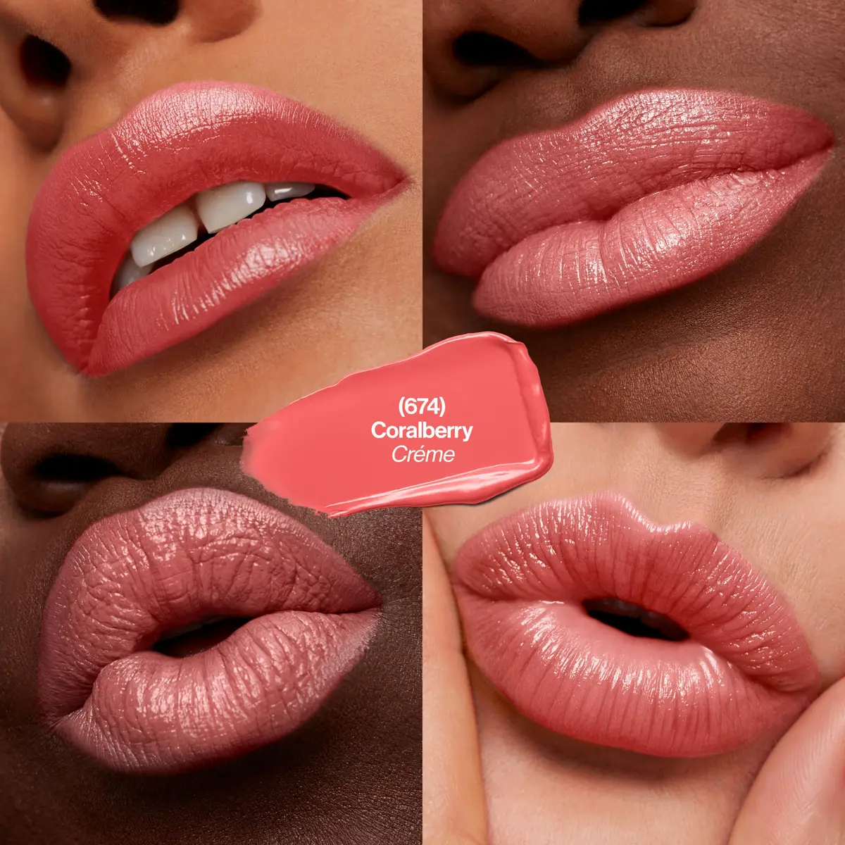 Revlon Super Lustrous Lipstick, 674 Coral Berry, 0.15 oz (4.2 g) | Creamy Color with Conditioning Formula - view 2