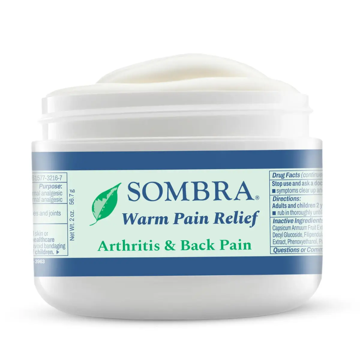 Sombra Warm Pain Relief Gel 2 oz (59 ml) | Fast-Acting Topical Analgesic for Muscle & Joint Pain - main product image