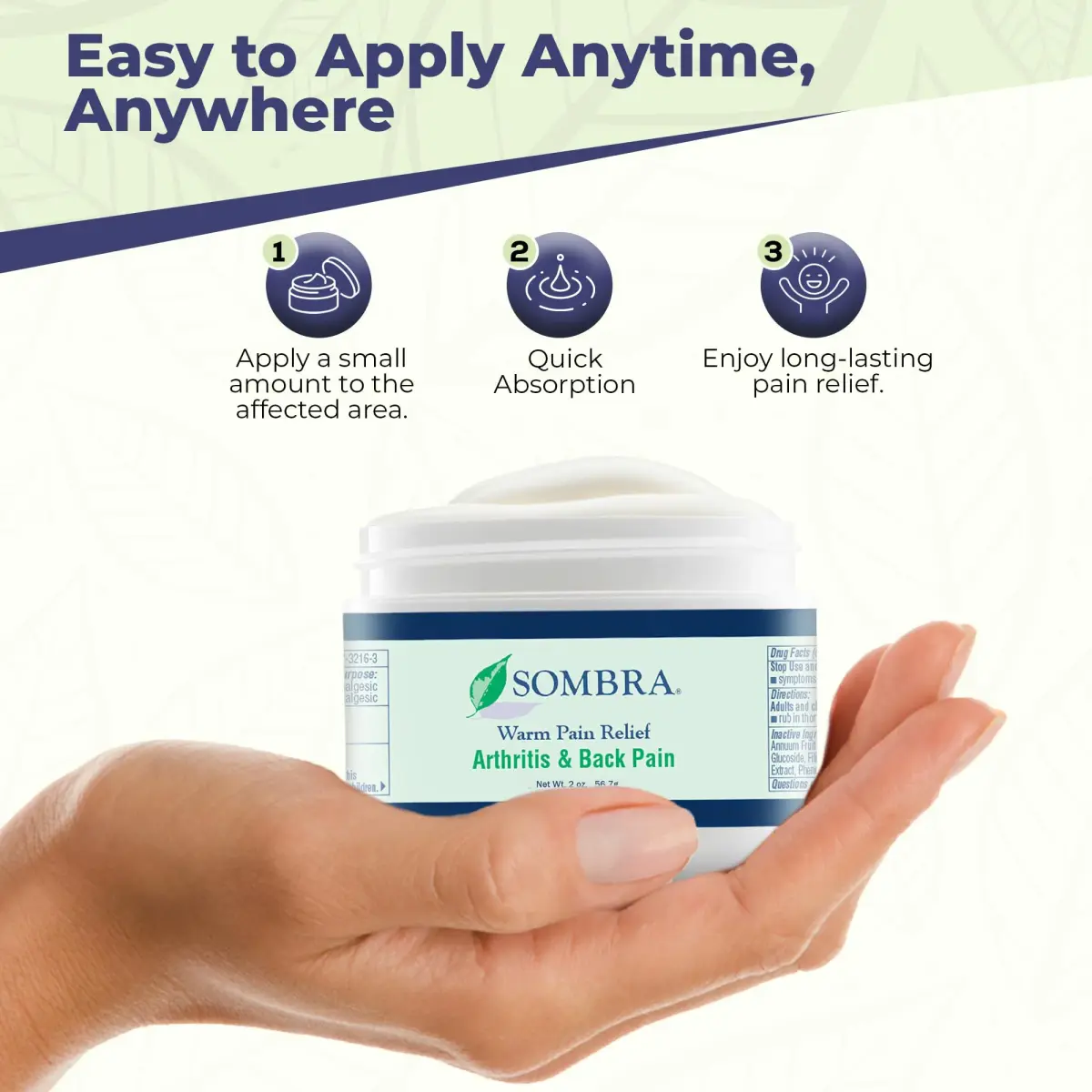 Sombra Warm Pain Relief Gel 2 oz (59 ml) | Fast-Acting Topical Analgesic for Muscle & Joint Pain - view 5