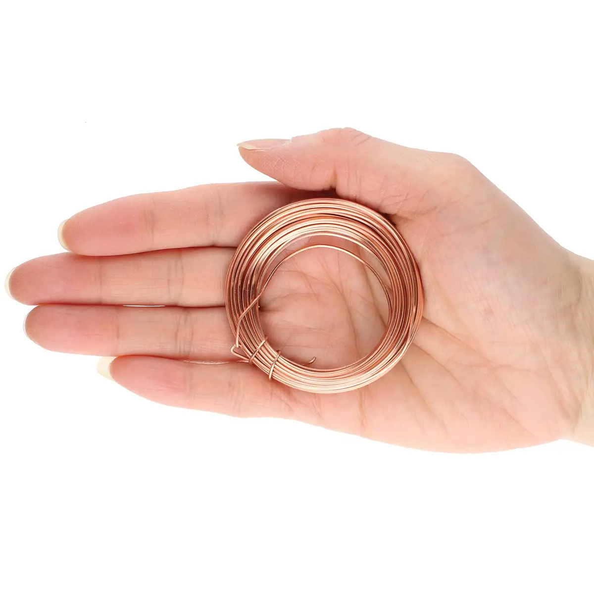 The Beadsmith Square Craft Wire - Soft Temper Beading Wire, Copper Color, 21 Gauge, 6.4 meters (7 Yards) | Malleable & Durable for Jewelry Making - view 4