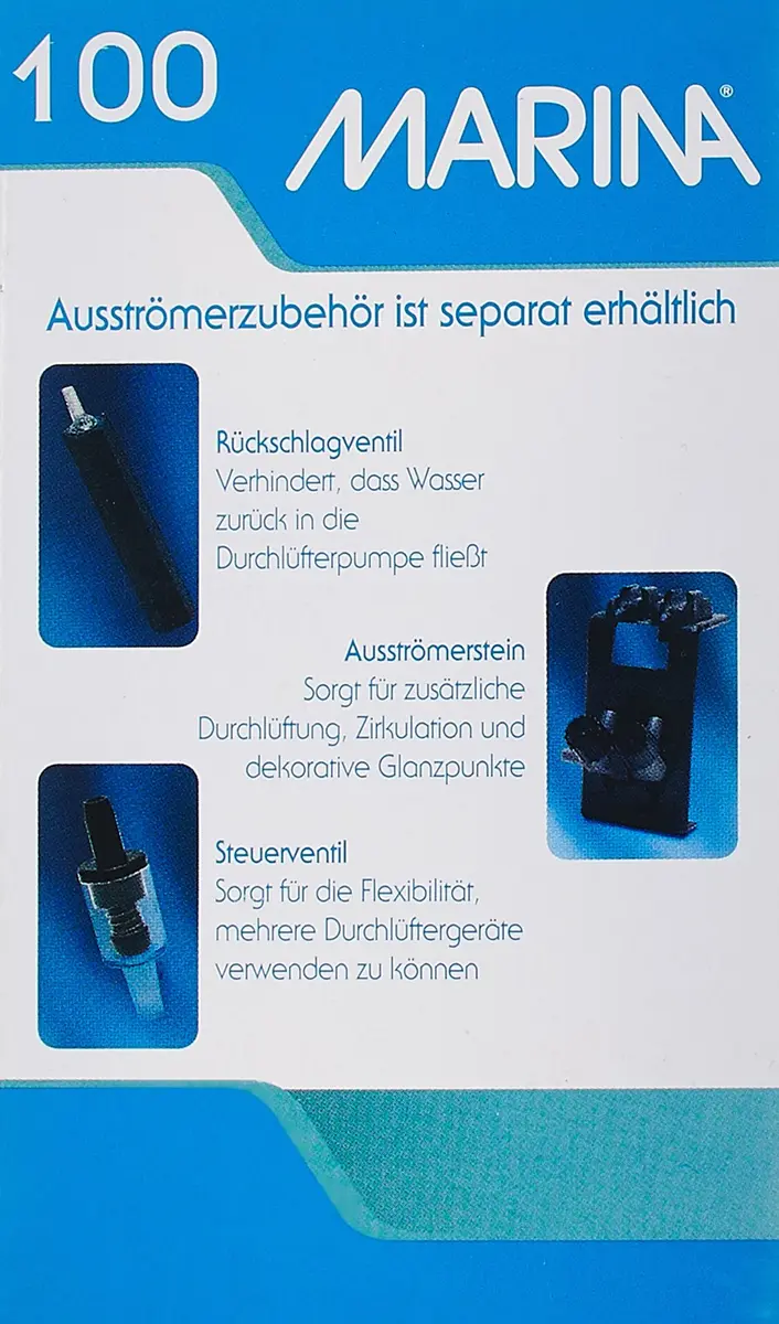 Marina 100 Air Pump | 85 LPH (22.5 GPH) Single Outlet Aquarium Air Pump - view 2