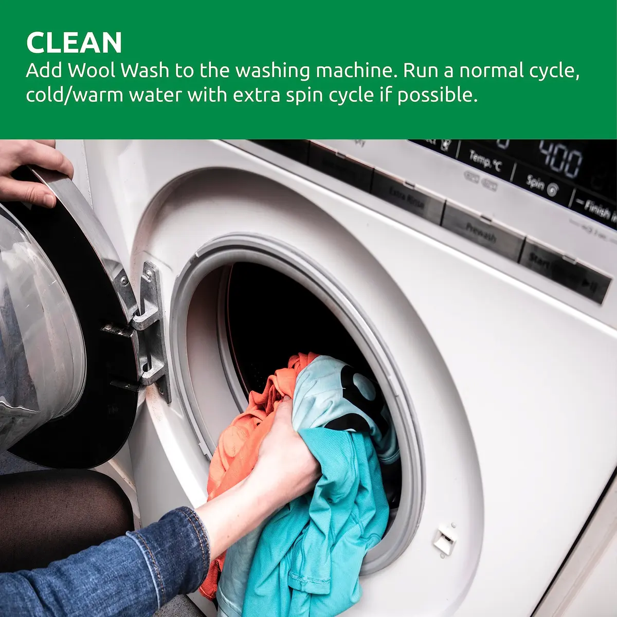Nikwax Wool Wash 300ml | Deodorize & Safely Clean Merino Wool Base Layers - view 5