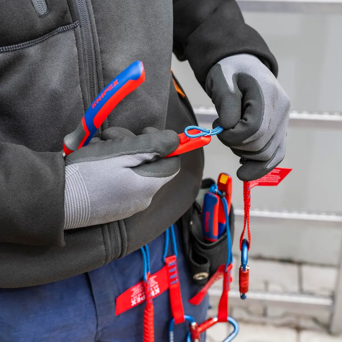 KNIPEX 74 02 180 Comfort Grip High Leverage Diagonal Cutters | Precision Wire Cutting (110 characters) - view 5