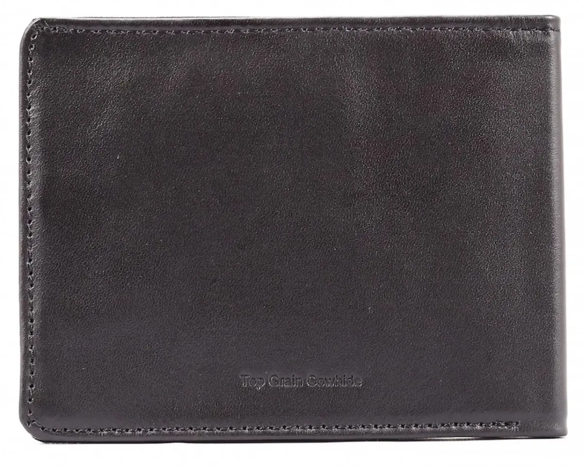 Big Skinny Men's Slimline Leather Bi-Fold Wallet | Holds Up to 25 Cards | 11.4 cm x 8.6 cm (4.5 x 3.38 Inches) - view 5