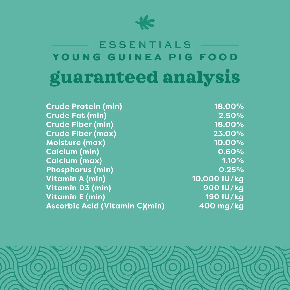 Oxbow Essentials Young Guinea Pig Food, High Fiber Alfalfa Pellets 2.27 kg (5 lb) | Supports Growth & Digestion - view 8