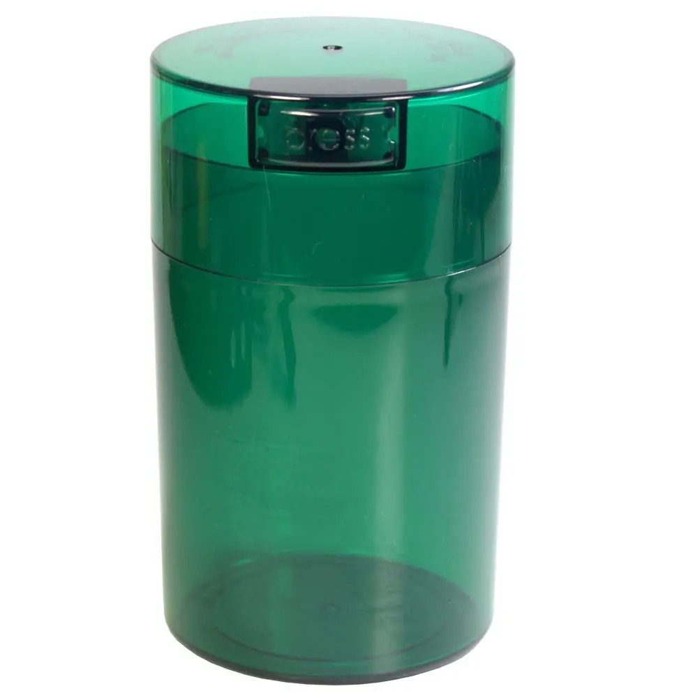 Tightpac Green 6 oz Food Storage Container | Vacuum Sealed Airtight Canister for Dry Goods & Herbs - main product image