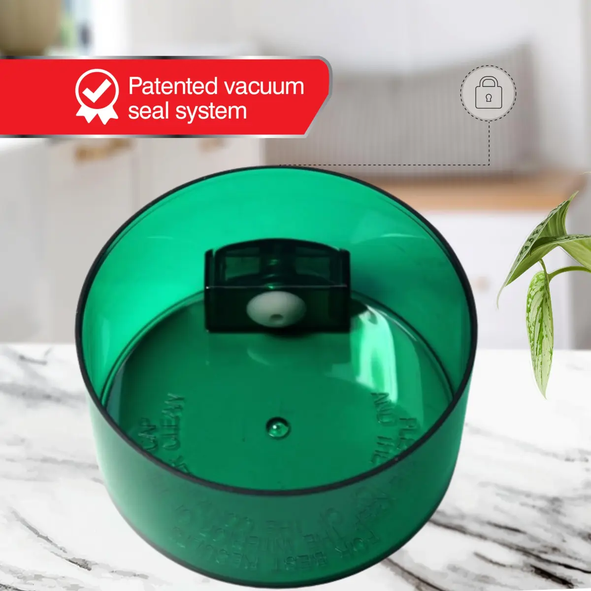 Tightpac Green 6 oz Food Storage Container | Vacuum Sealed Airtight Canister for Dry Goods & Herbs - view 4