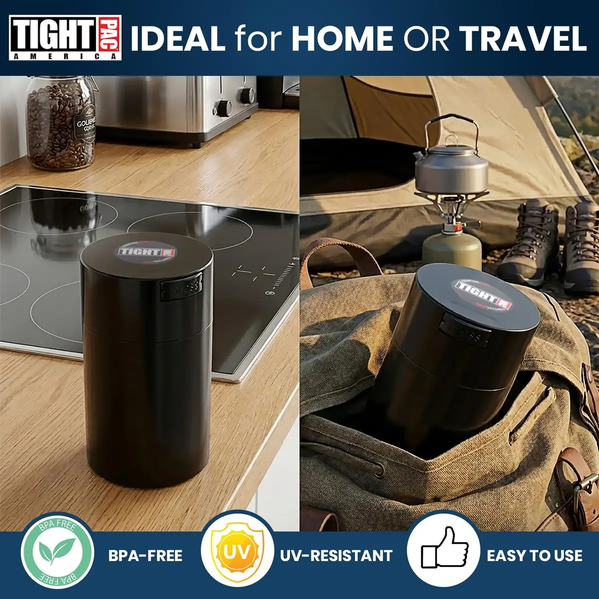 Tightpac Food Storage Container 0.57L | Airtight Vacuum Seal for Dry Goods & Snacks - view 5