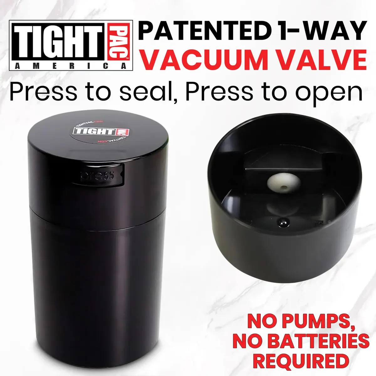 Tightpac Food Storage Container 0.57L | Airtight Vacuum Seal for Dry Goods & Snacks - view 3