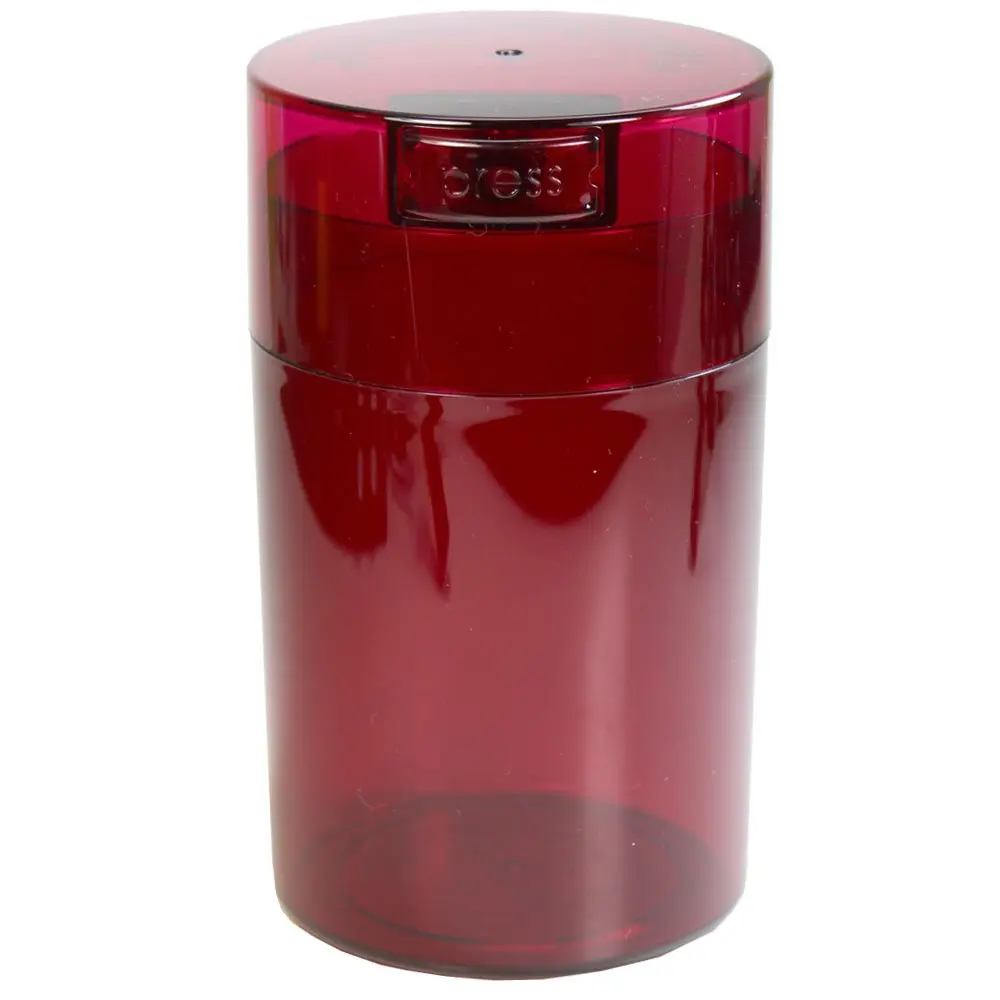 Tightpac Food Storage Container 6 oz | Vacuum Sealed Airtight Canister in Red Tint - main product image