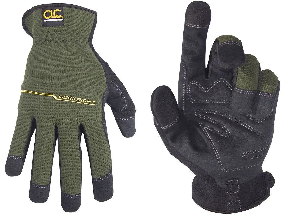 Custom Leathercraft Workright Open Cuff Flex Grip Work Gloves Large | Durable, Flexible & Comfortable - main product image