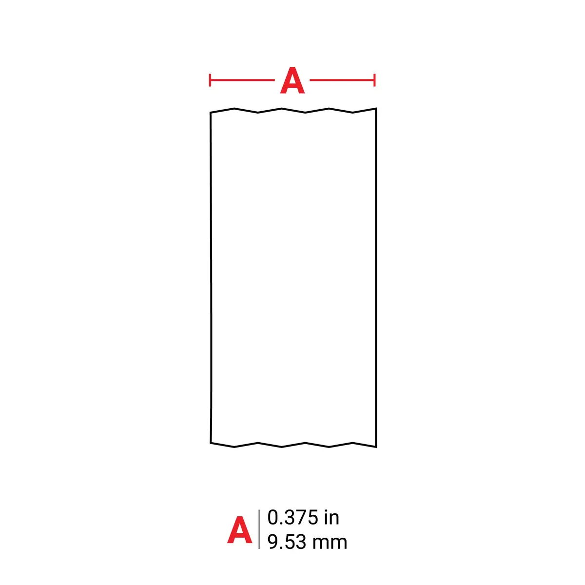 Brady M21-375-461 Extreme-Temp Resistant Label 9.5mm (0.375") W x 6.4m (21' L) | Thermal Transfer Label for Lab, Equipment, Asset Tracking - view 3