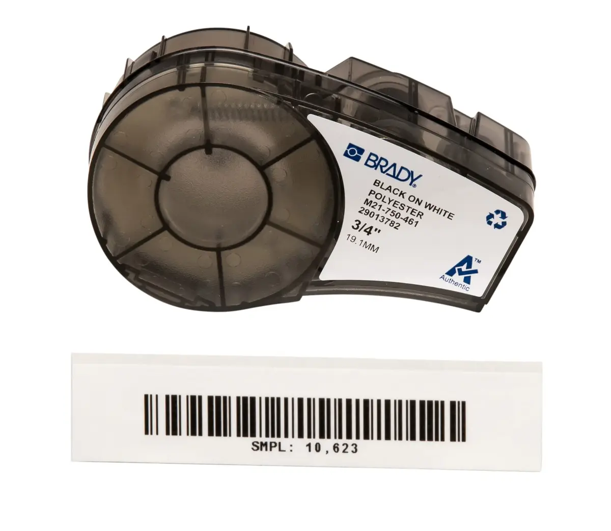 Brady Extreme-Temp Resistant Label .75" W x 21' L (19mm W x 6.4m L) | Chemical & Autoclave Proof for Labs - main product image