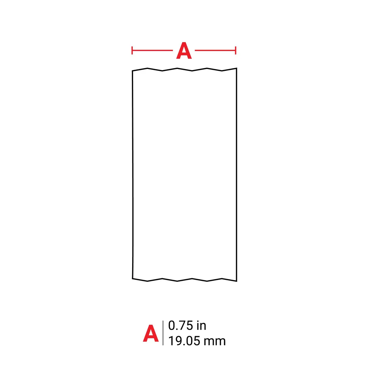 Brady Extreme-Temp Resistant Label .75" W x 21' L (19mm W x 6.4m L) | Chemical & Autoclave Proof for Labs - view 4