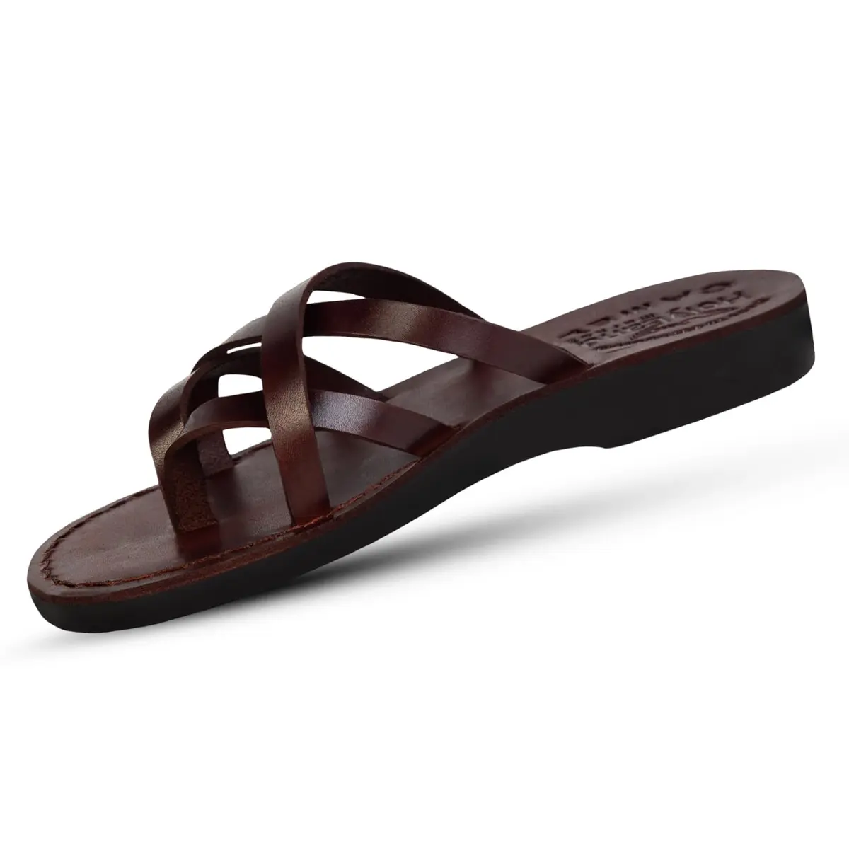Holy Land Market Biblical Jesus Leather Sandals/Slides from Jerusalem | Classic Jerusalem Style - main product image