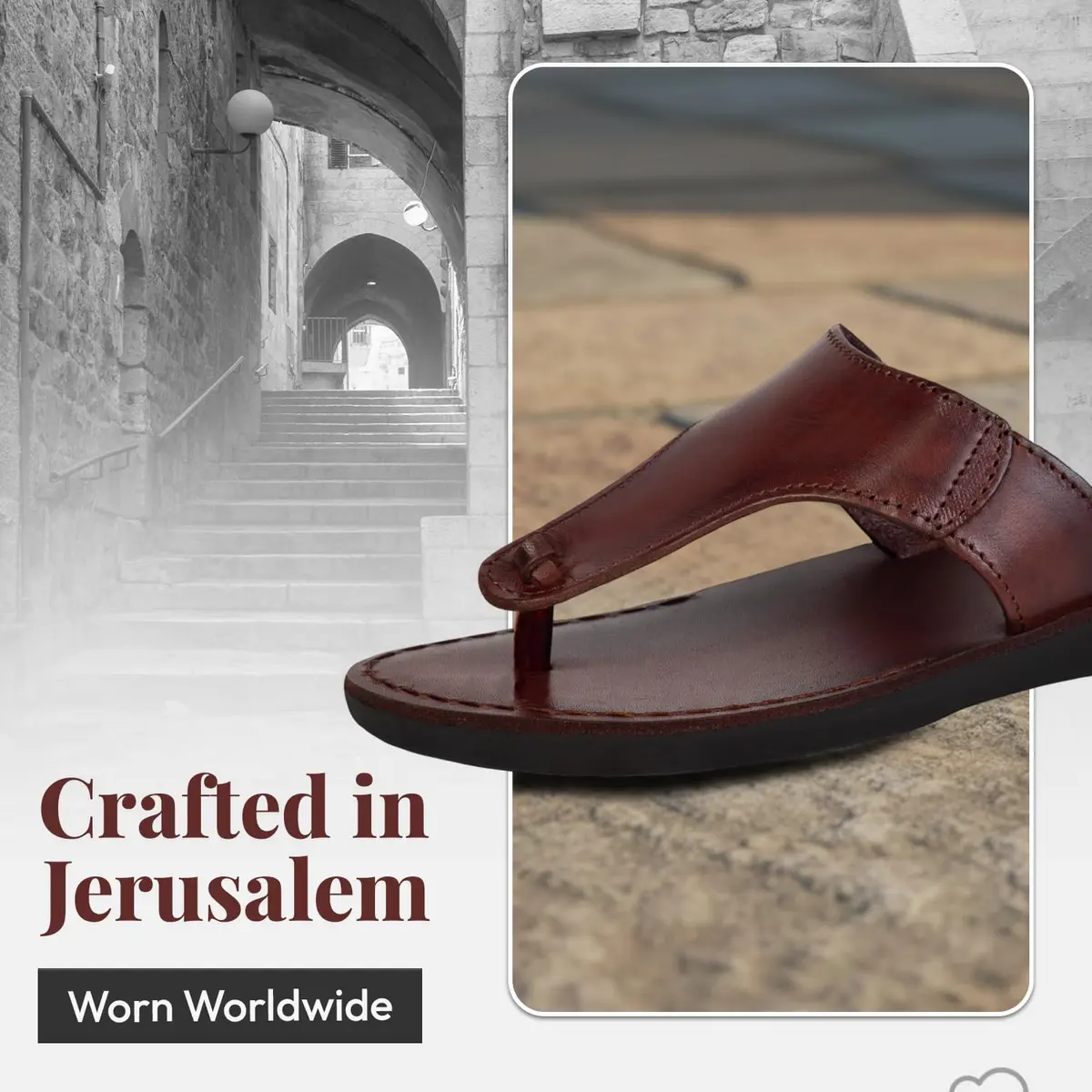 Holy Land Market Jerusalem Style IV Leather Biblical Sandals 14-14.5 Women / 11-11.5 Men | Classic Jerusalem Design - view 6