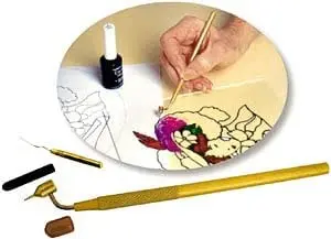 Kemper Delphi Glass Small Fluid Writer Pen 1 Count | Dripless Fine Line Art Tool - main product image