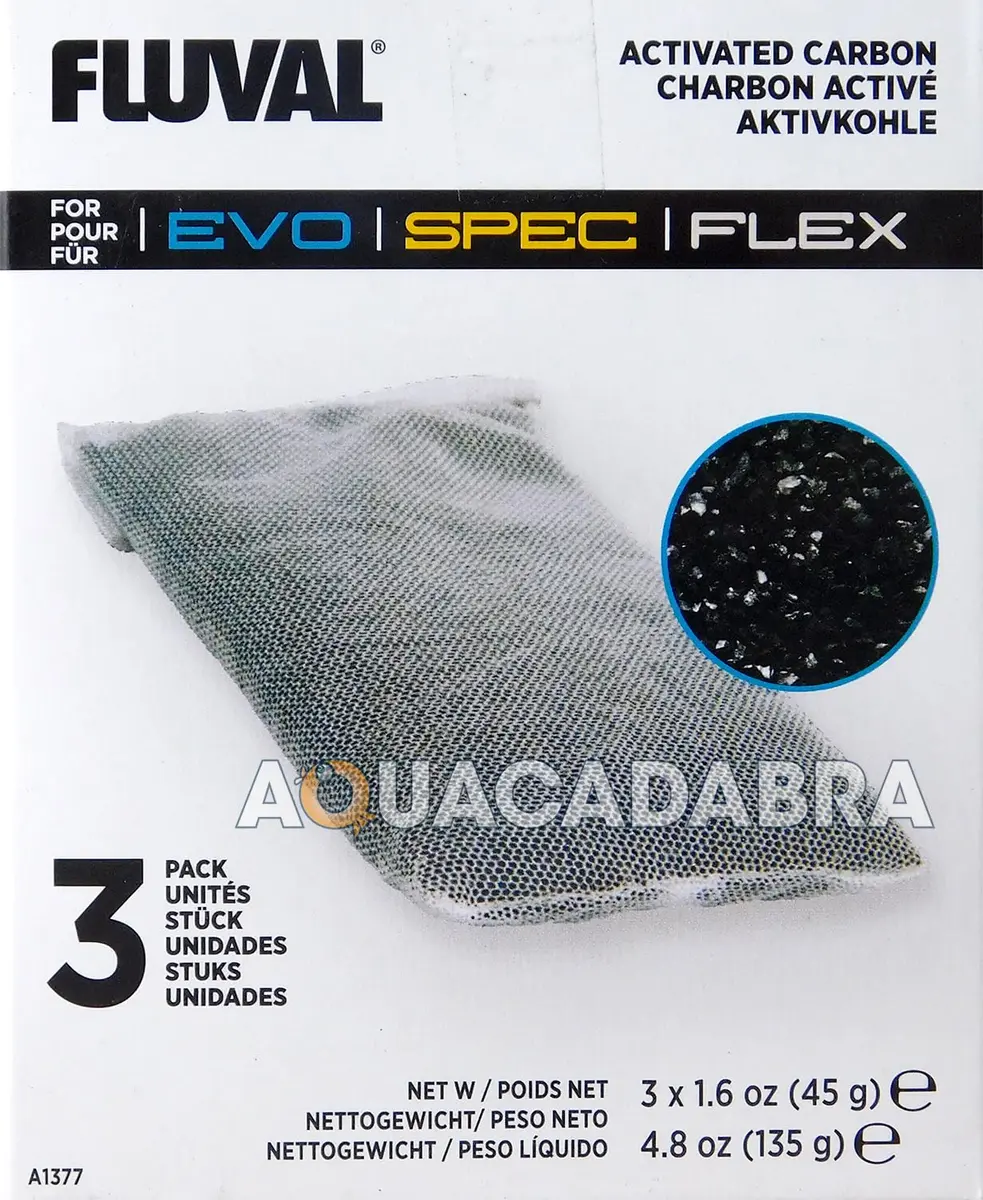 Fluval Activated Carbon Filter Media 3-Pack | Chemical Filtration for Clear Aquarium Water - view 5