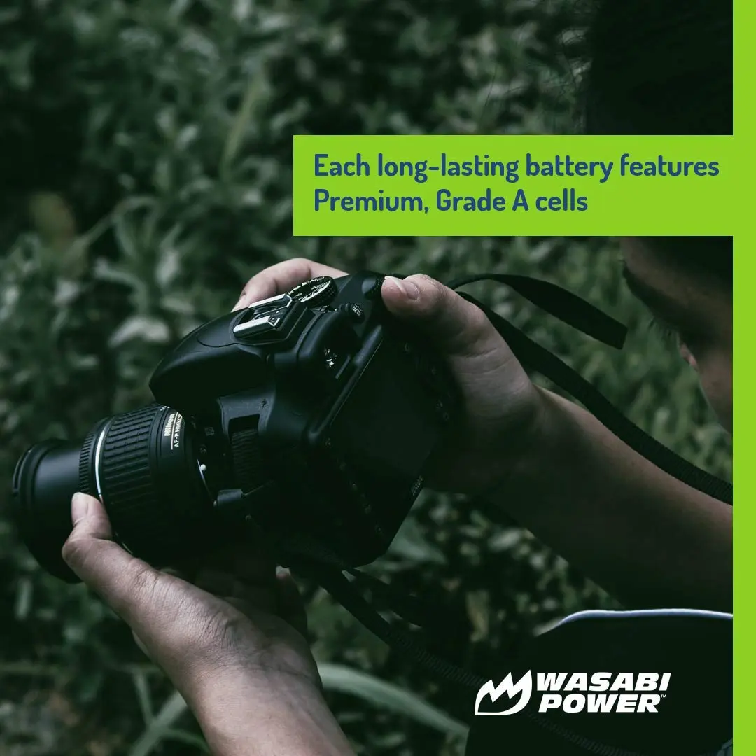 Wasabi Power Battery (2-Pack) & Charger for Nikon EN-EL5 | Compatible with Nikon Coolpix 3700, 4200, 5200, 5900, P3, P4, P80, P90, P100, P500, P510, P520, P530, P5000, P5100, P6000, S10 - view 5