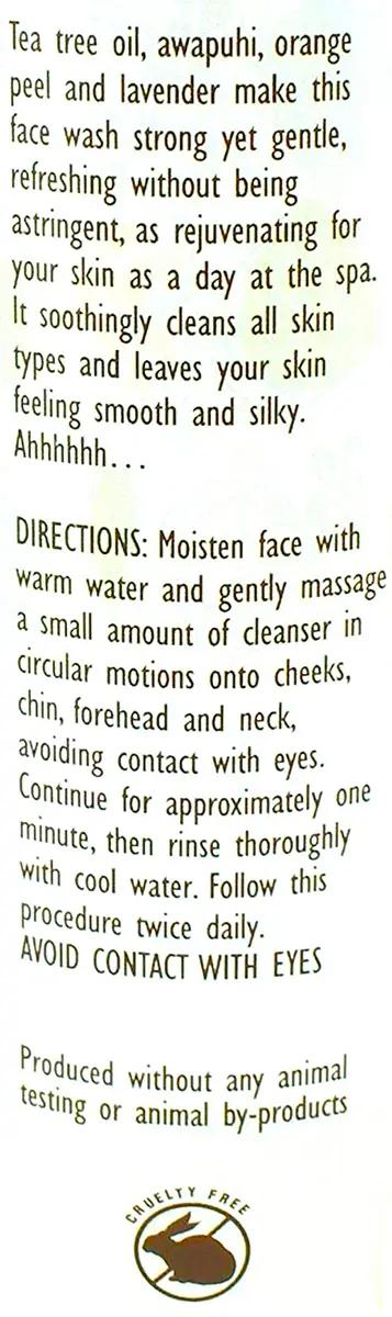 Trader Joe's Spa Face Wash with Tea Tree Oil 17 fl oz | Rejuvenating, Gentle & Refreshing - view 2