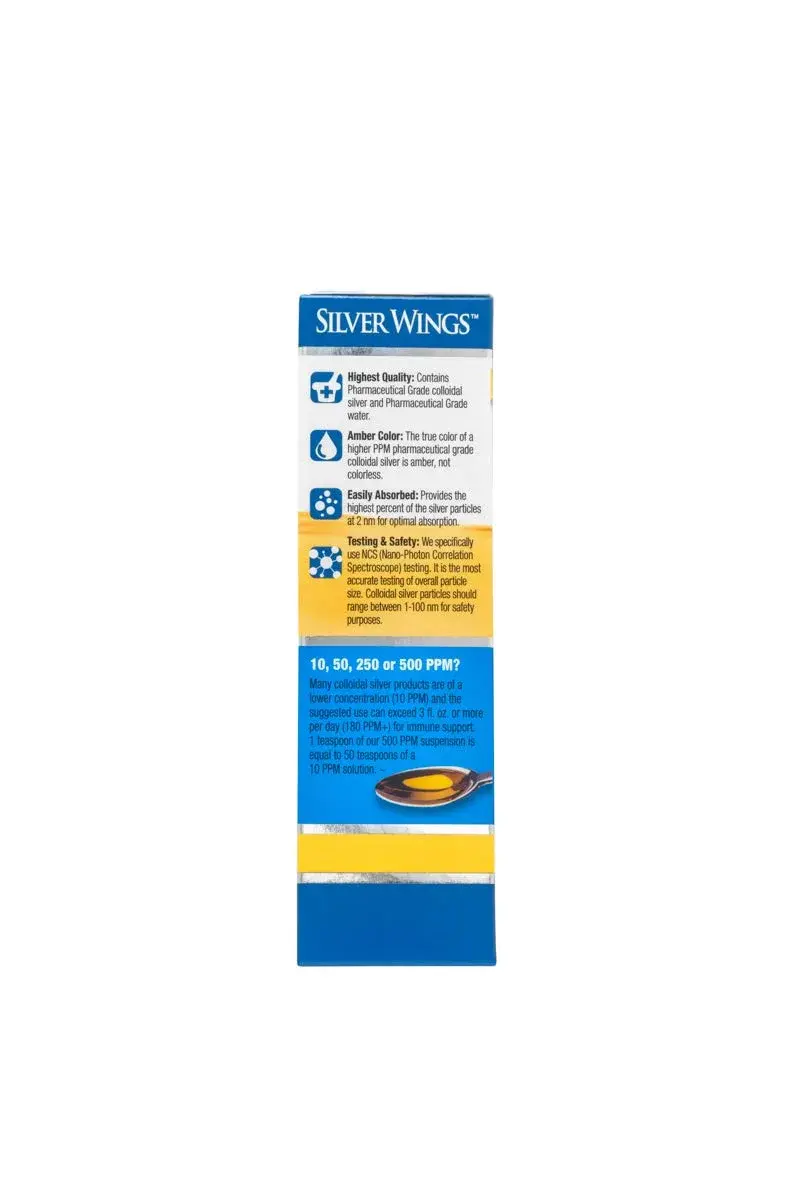 Natural Path Silver Wings Colloidal Silver 500 PPM 30ml (1 Fl Oz) | Stronger Immune Support - view 2