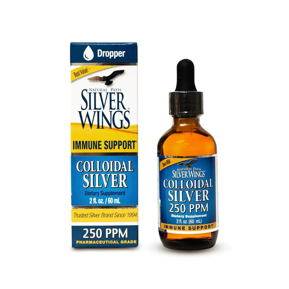 Natural Path Silver Wings Colloidal Silver Liquid 250ppm (7394ml) | Enhanced Immune Support - main product image