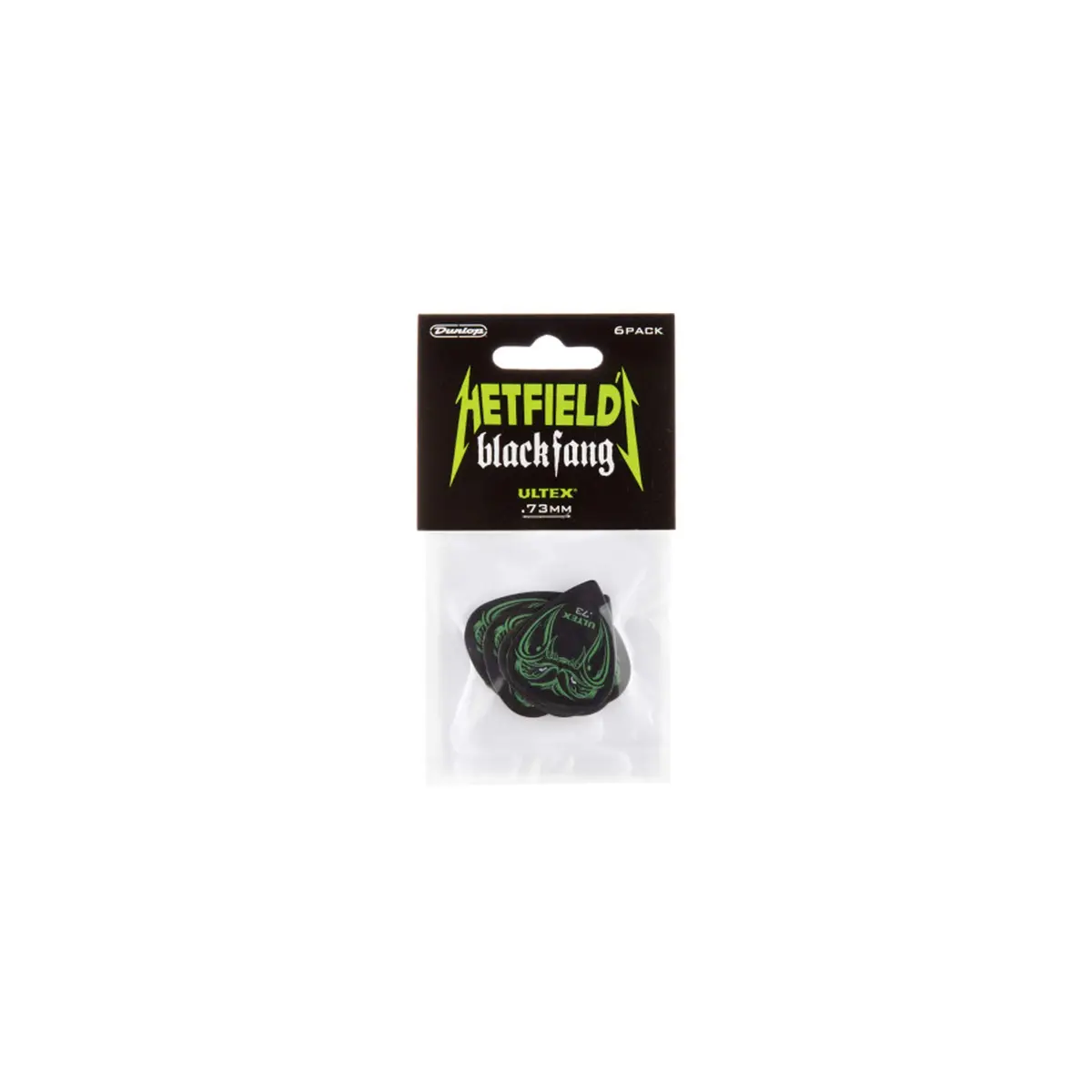 Jim Dunlop Hetfield's Black Fang Pick .73mm (6-Pack) | Precision Tone for Aggressive Playing - view 5